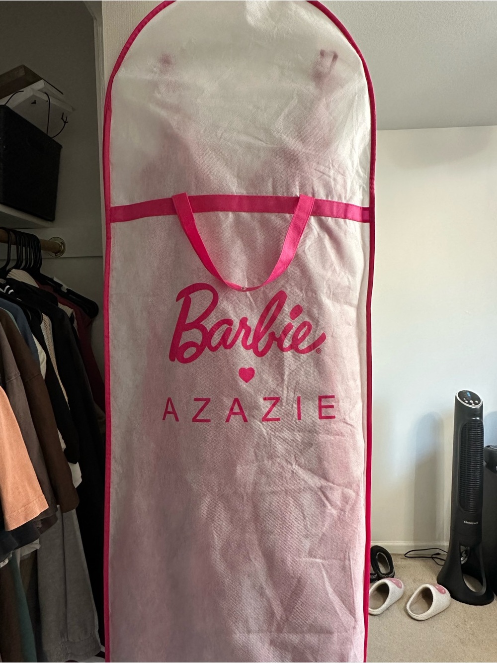 Azazie Fuchsia Ruffle Chiffon Maxi Dress - Picture 3 of 3